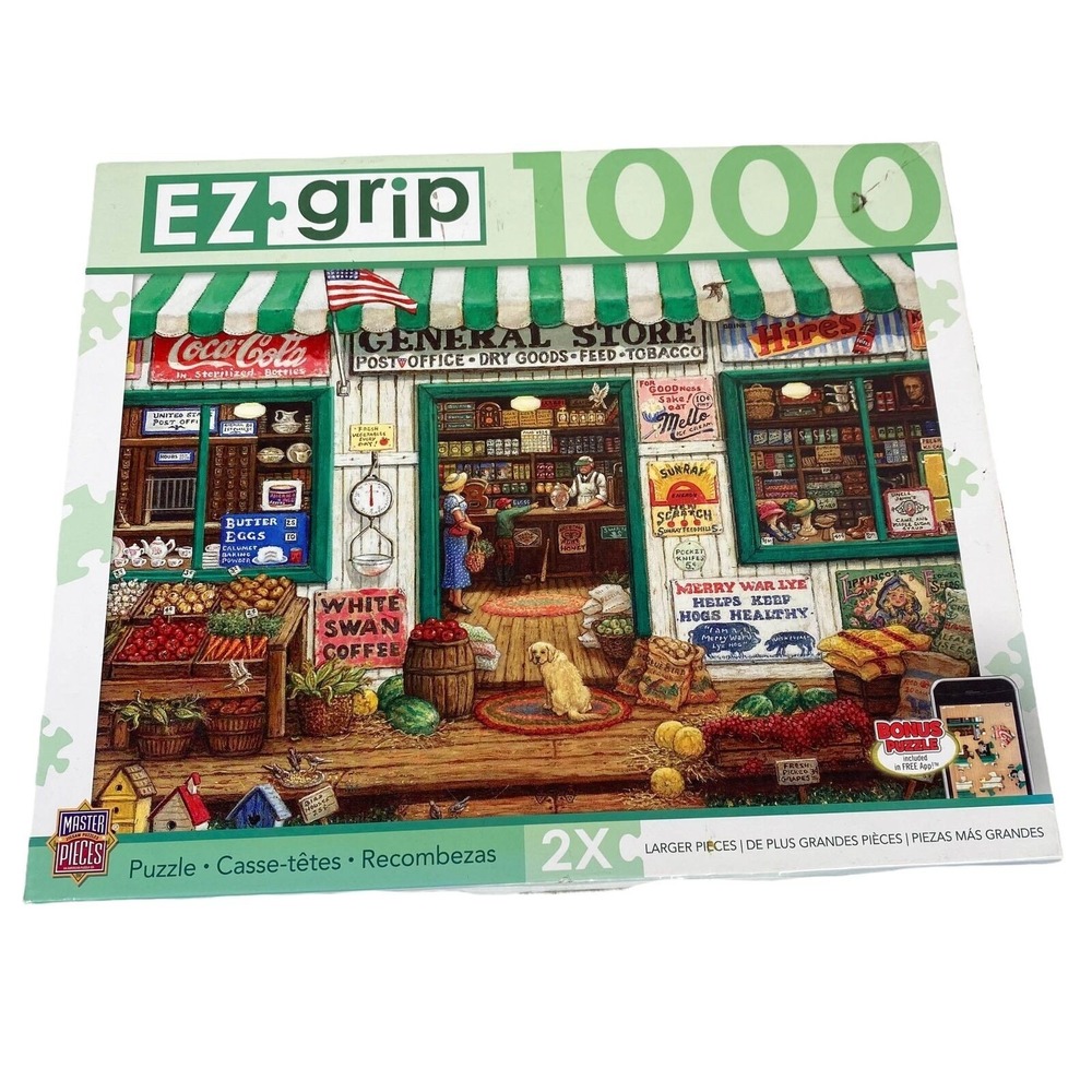 MasterPieces General Store EZ Grip 1000 Pcs Puzzle Complete